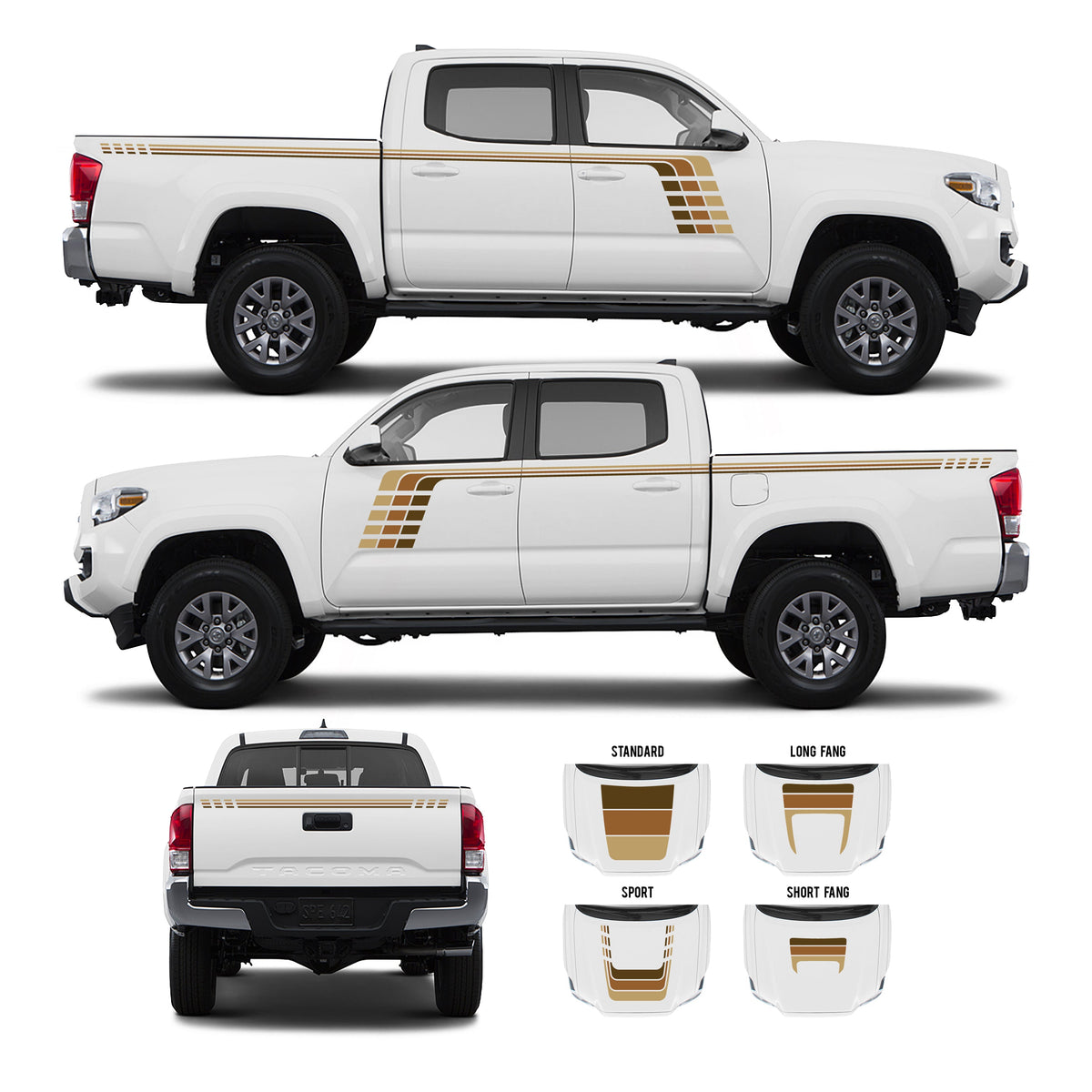 2016-2023 Tacoma Checkered Stripe Kit