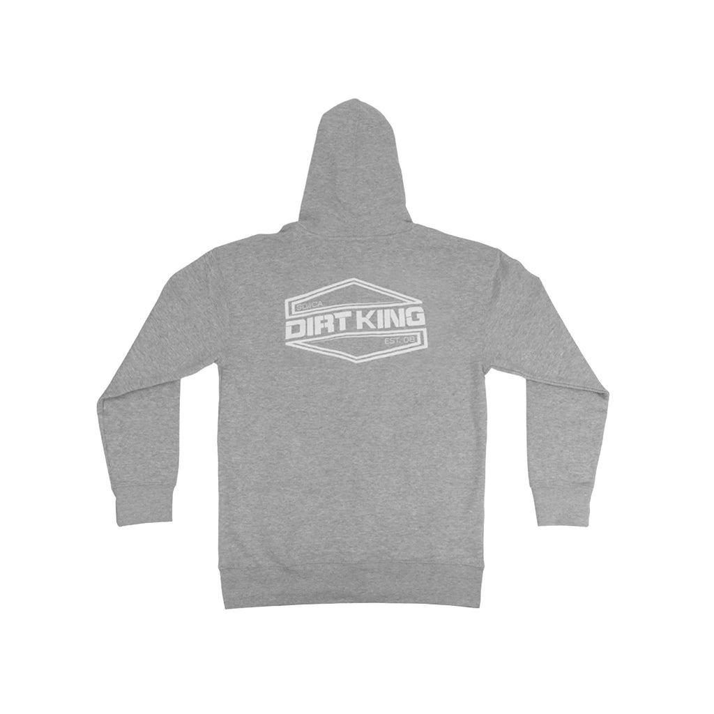 Light Heather Grey Zip Up Hoodie