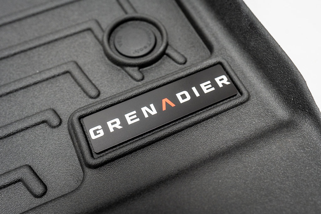 "Grenadier" Weathertech Floor Mat Logo (Etched Acrylic) - Universal
