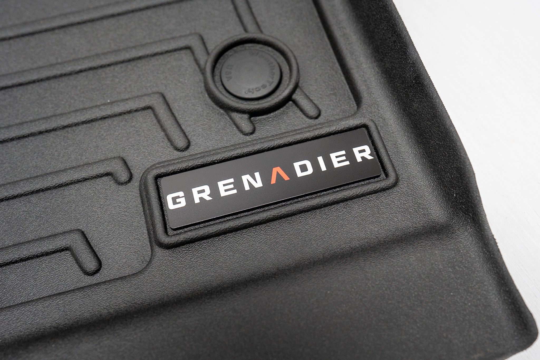 "Grenadier" Weathertech Floor Mat Logo (Etched Acrylic) - Universal