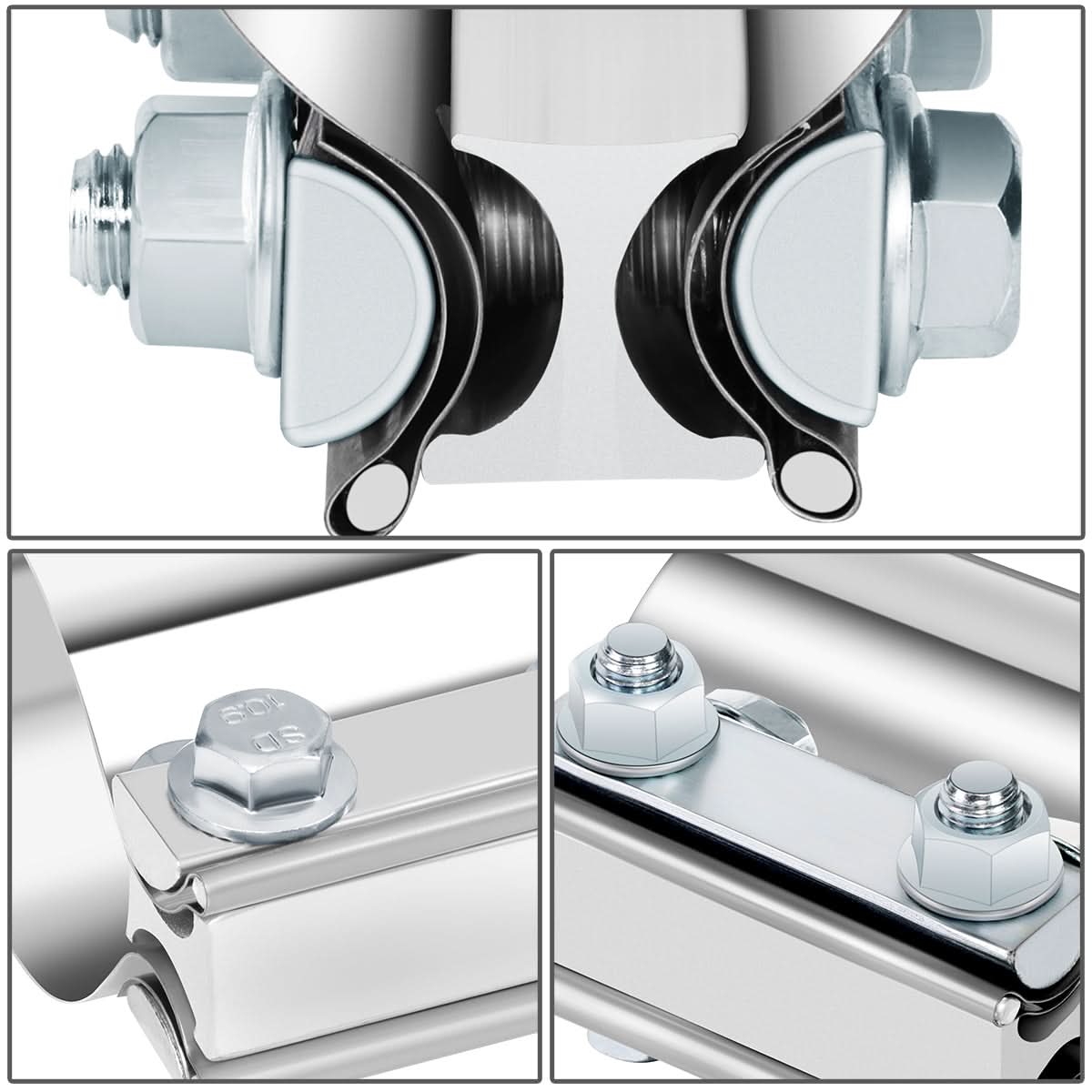 3.0" Butt Joint Exhaust Band Clamp Muffler Coupler Stainless Steel