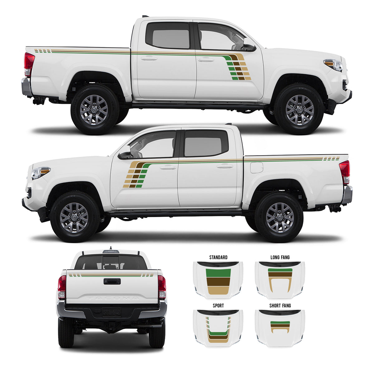 2016-2023 Tacoma Checkered Stripe Kit