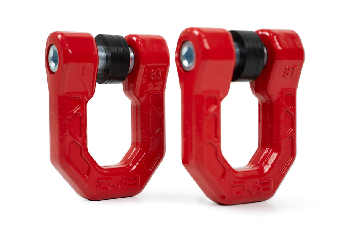 Red DV8 Elite Series D-Rings (Pair)