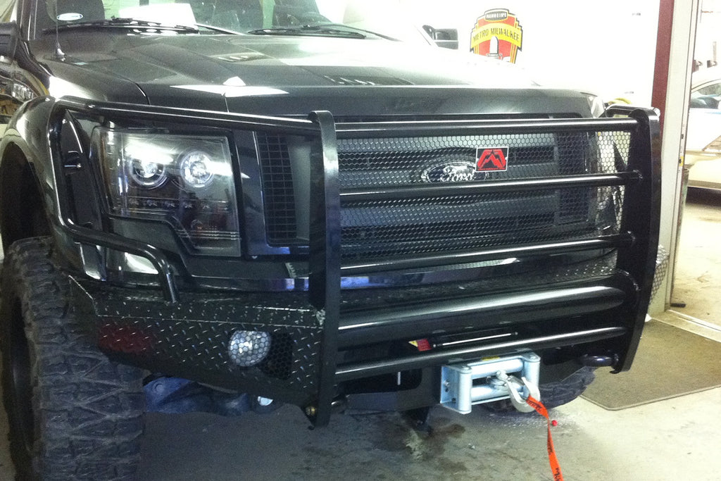 Black Steel Front Bumper • Ford F-150