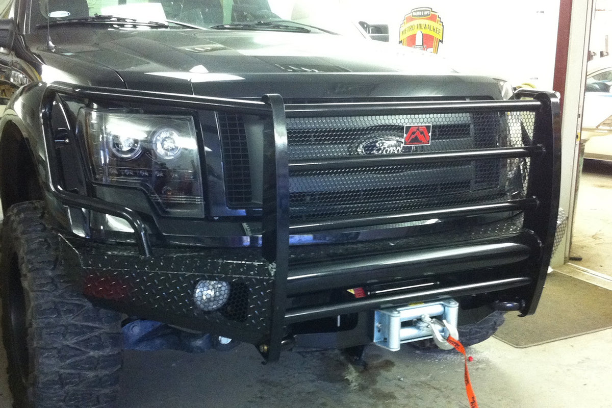 Black Steel Front Bumper • Ford F-150