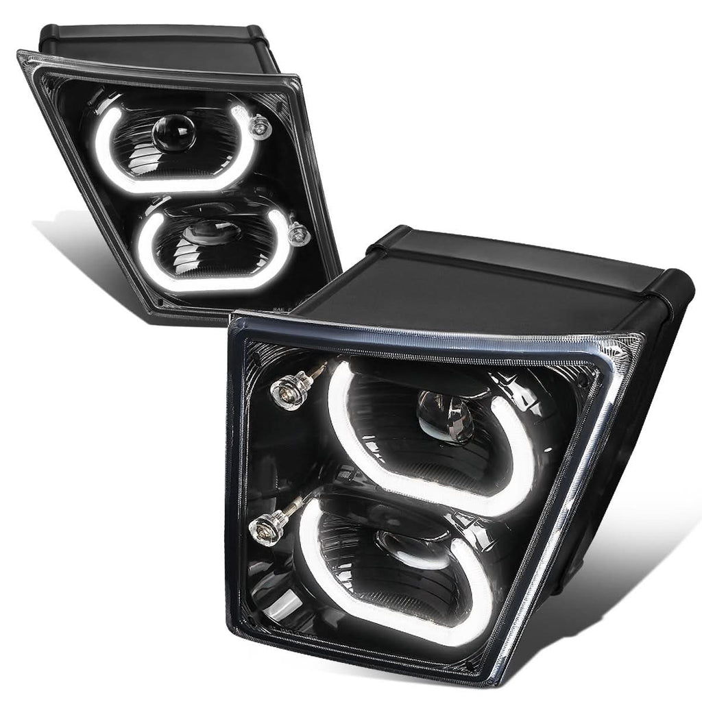 04-18 Volvo VN VNL Halo DRL Fog Lights - Black