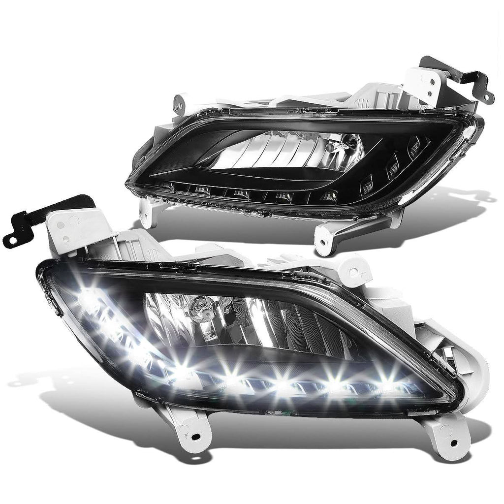 12-16 Hyundai Veloster LED DRL Fog Lights w/ Switch & 881 Bulb