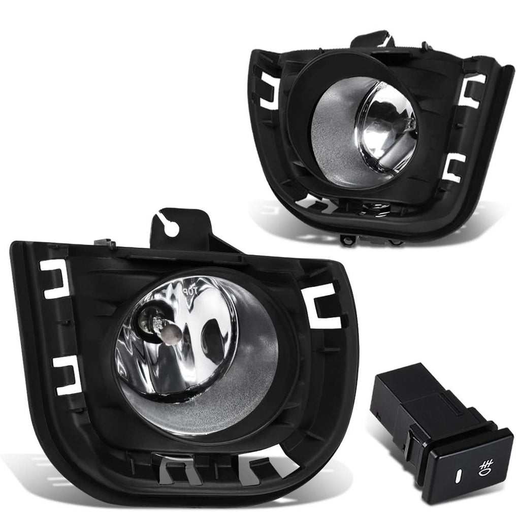 2014-2016 Scion tC Fog Lights with Switch & Bezel - Chrome/Clear