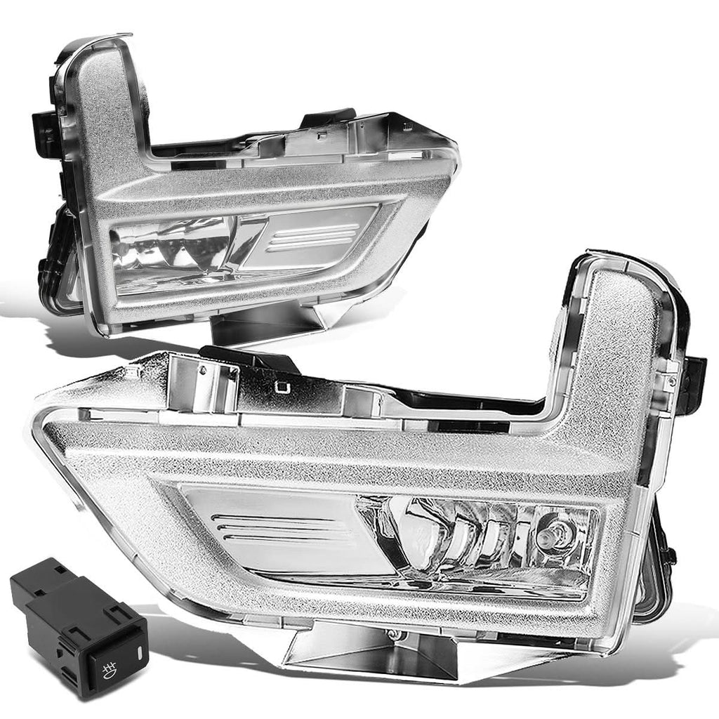 2017-2018 Nissan Rogue Fog Lights with Chrome Bezel