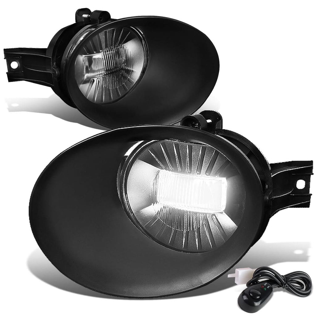 02-09 Dodge Ram Fog Lights Kit with Switch & Bezel Chrome/Clear