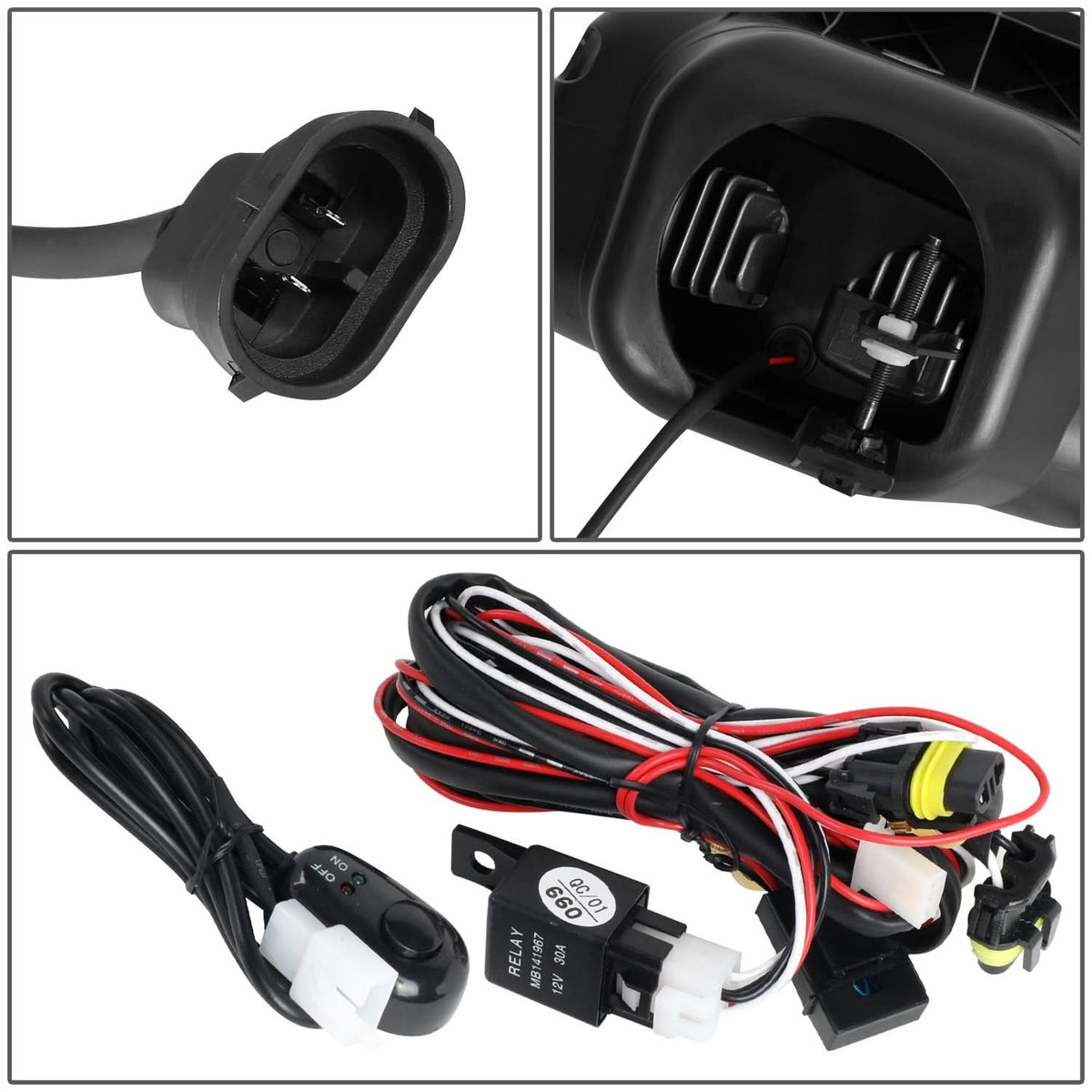 2003-2007 Chevrolet Silverado LED Projector Fog Lights Chrome