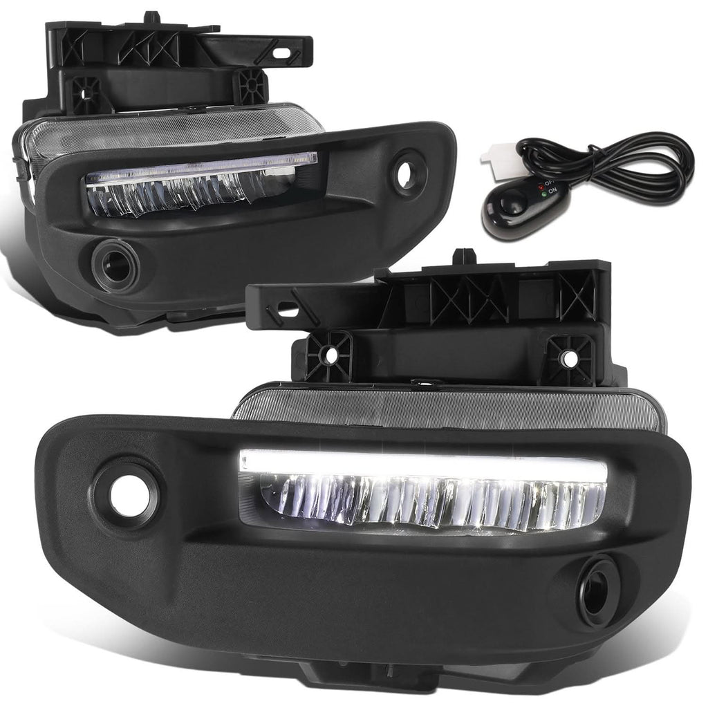 2019-2022 RAM 1500 LED DRL Fog Lights Chrome Clear