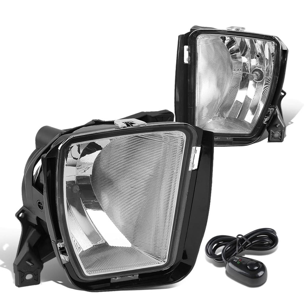 2013-2018 Ram 1500 Fog Lights with Switch - Chrome/Clear