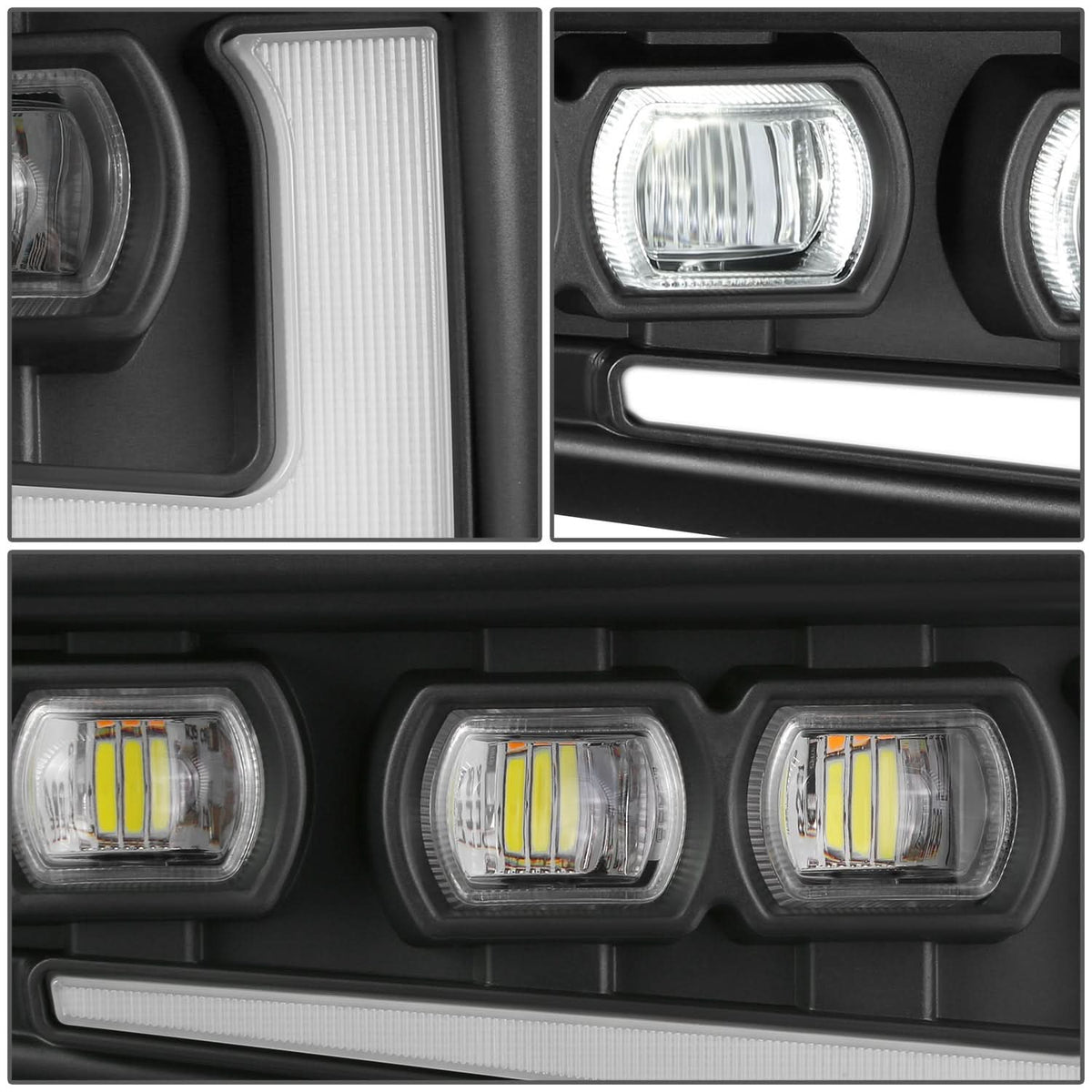 2021-2025 Ford Bronco Chrome LED Fog Lights - OEM Modular Bumper