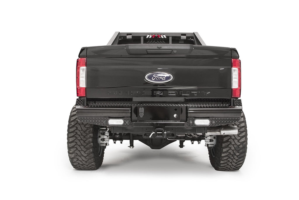 Black Steel Rear Bumper • Ford Super Duty