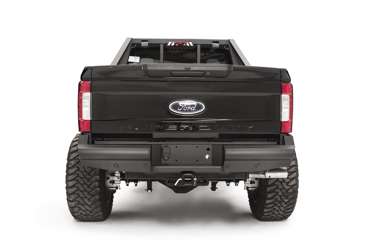 Black Steel Elite Rear Bumper • Ford Super Duty