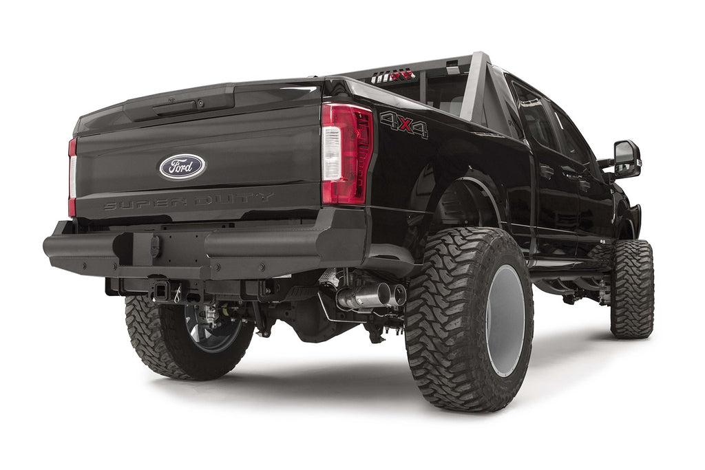 Black Steel Elite Rear Bumper • Ford Super Duty