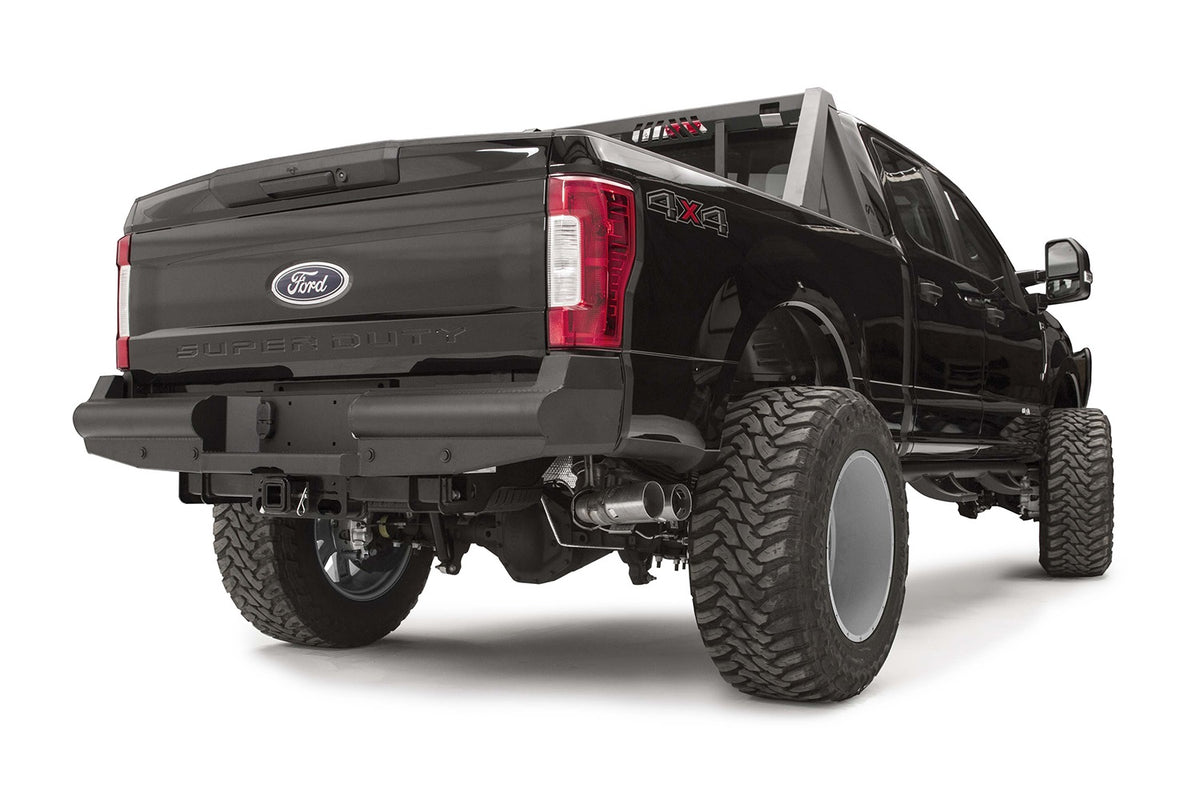 Black Steel Elite Rear Bumper • Ford Super Duty