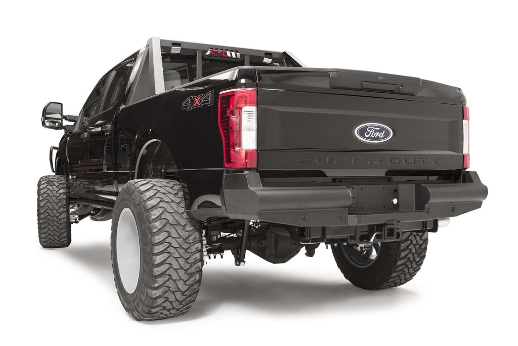 Black Steel Elite Rear Bumper • Ford Super Duty