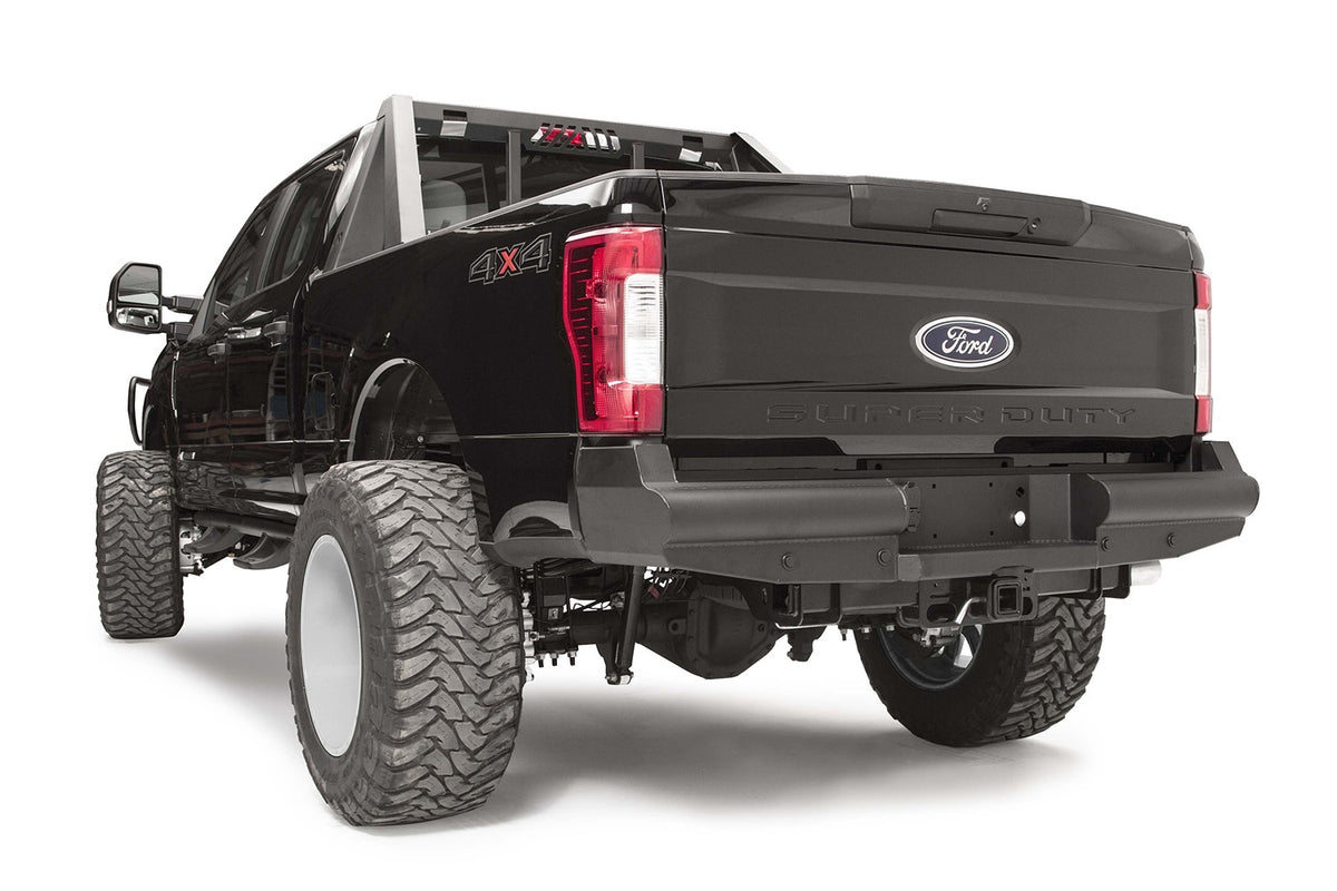 Black Steel Elite Rear Bumper • Ford Super Duty