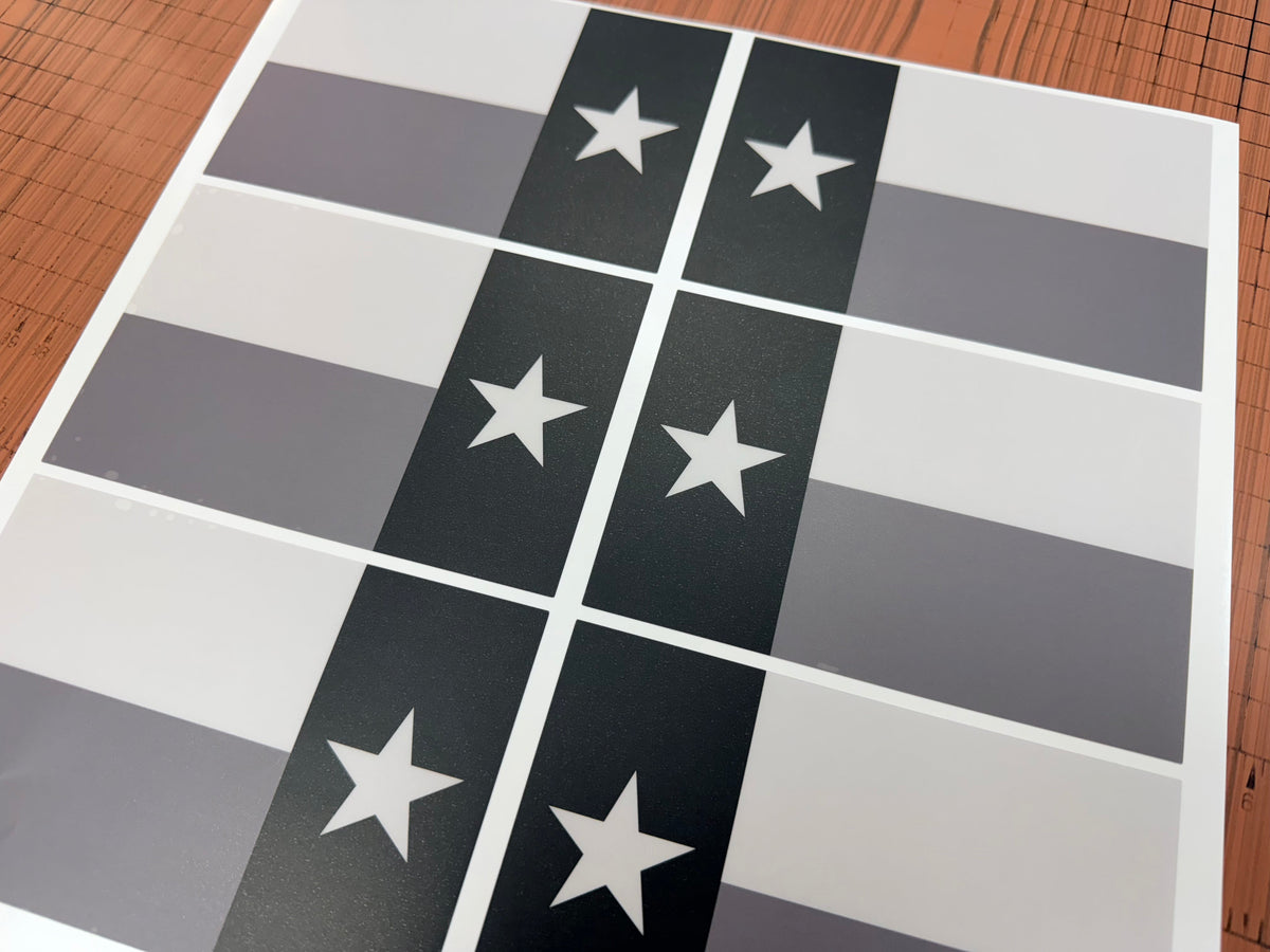 Printed Series Texas Flag Fender Stickers - 2021+ Bronco / Bronco Sport / Jeep / Universal