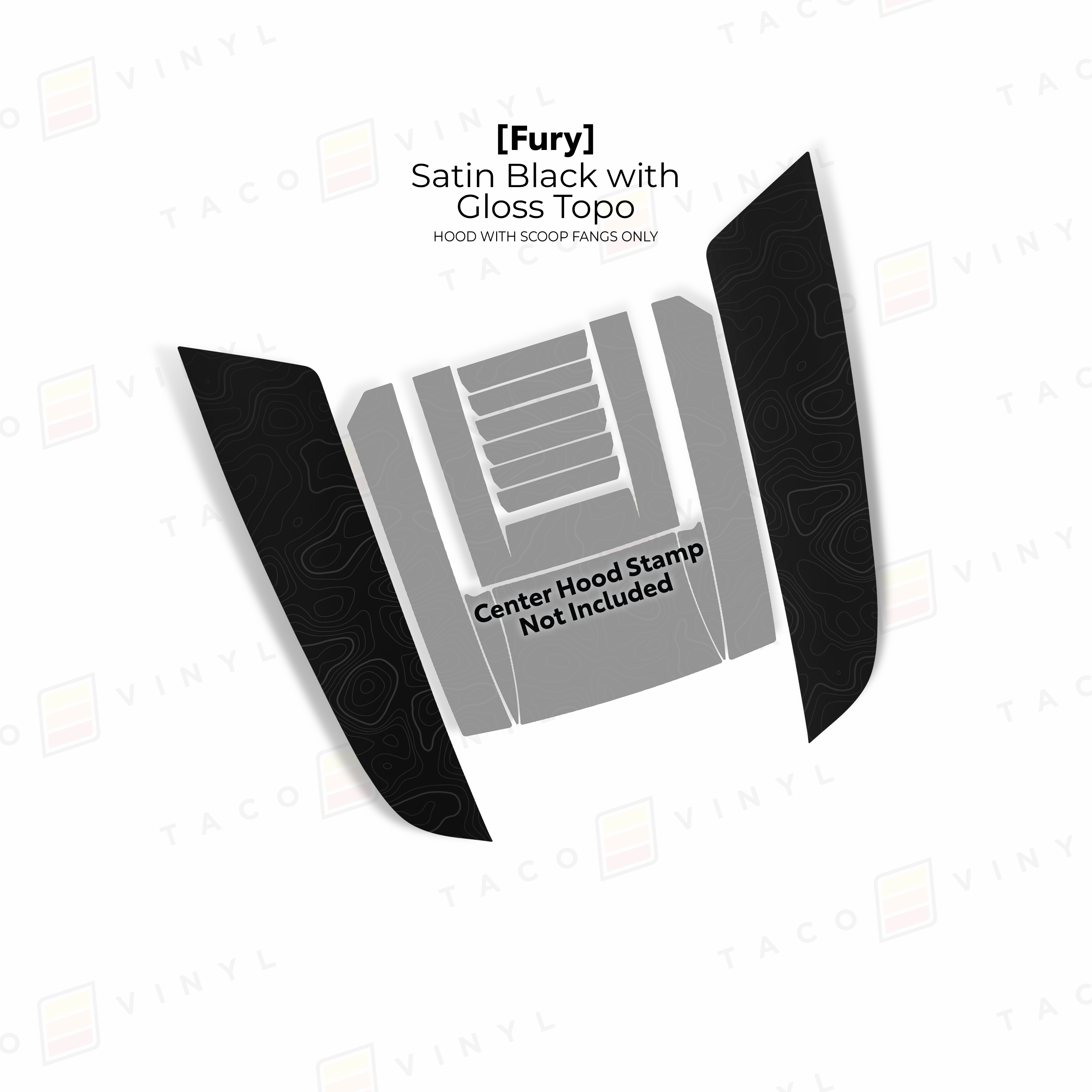 2024+ Tacoma/2025+ 4Runner Fury Hood Scoop Stamp