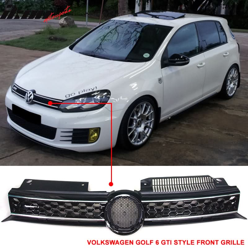 2010-2014 Volkswagen Golf MK6 Honeycomb GTI Chrome Trim Grille