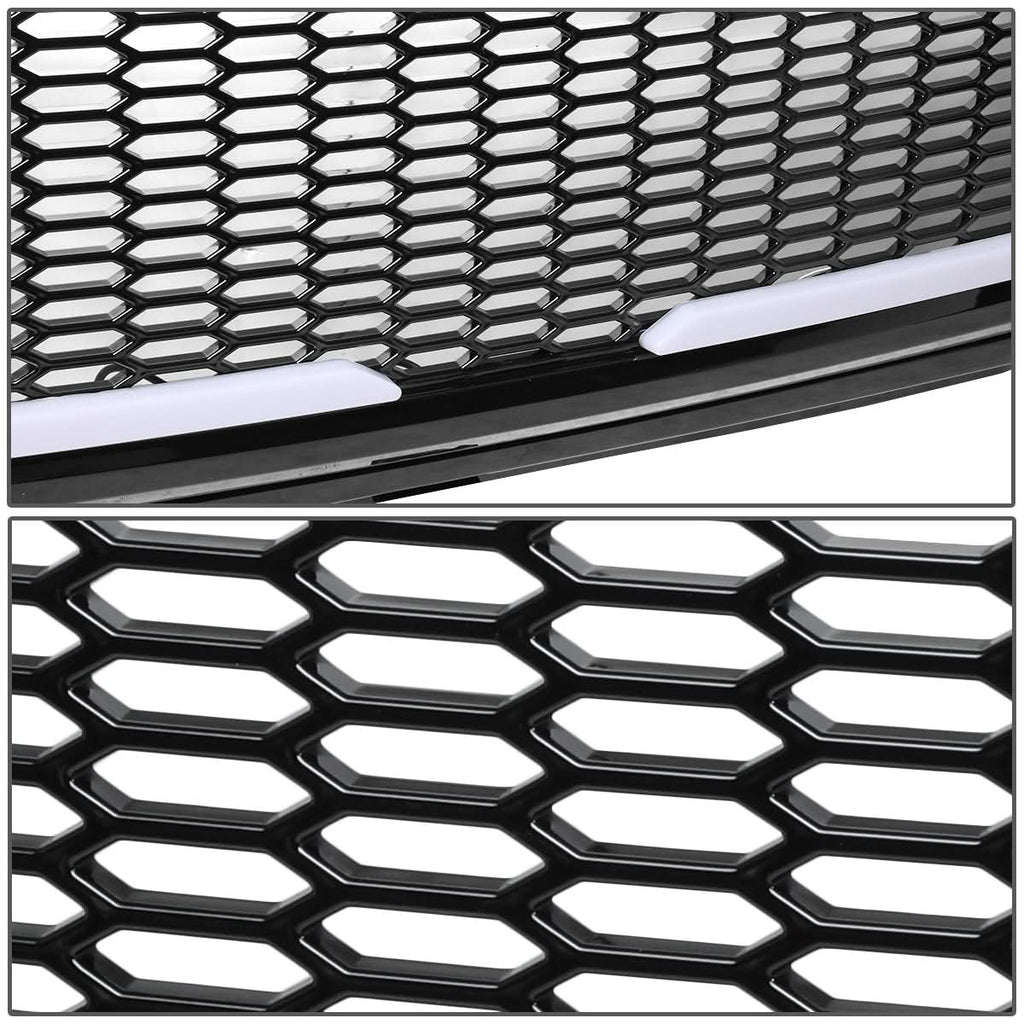2015-2017 Ford F-150 Honeycomb Mesh Grille with LED DRL Lights