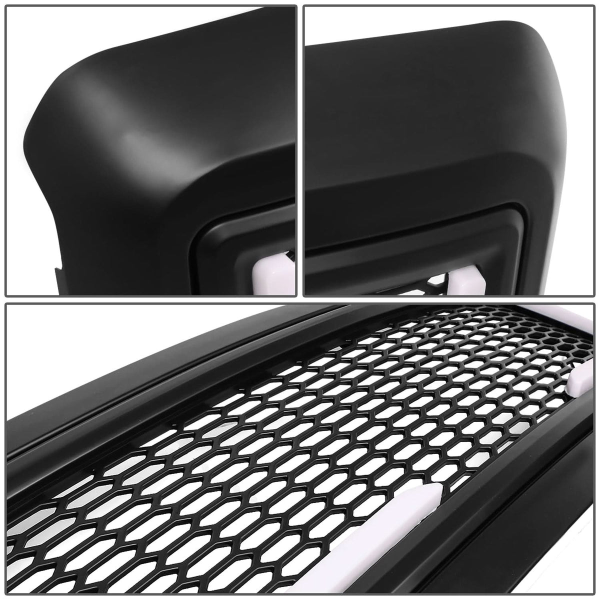 2008-2010 Ford F-250 F-350 F-450 F-550 Honeycomb Mesh Grille w/ LED DRL