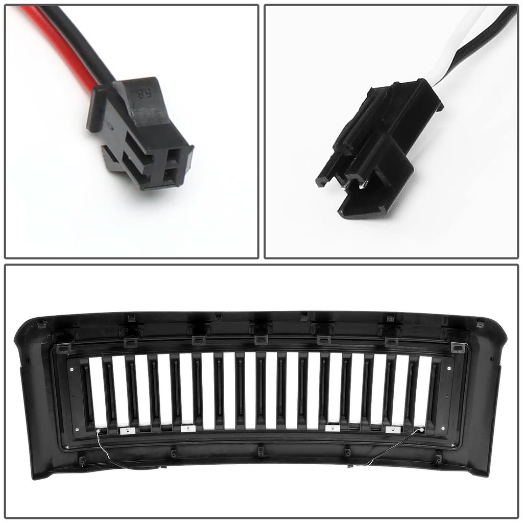 08-10 Ford F-250 F-350 F-450 F-550 Vertical Fence LED DRL Grille