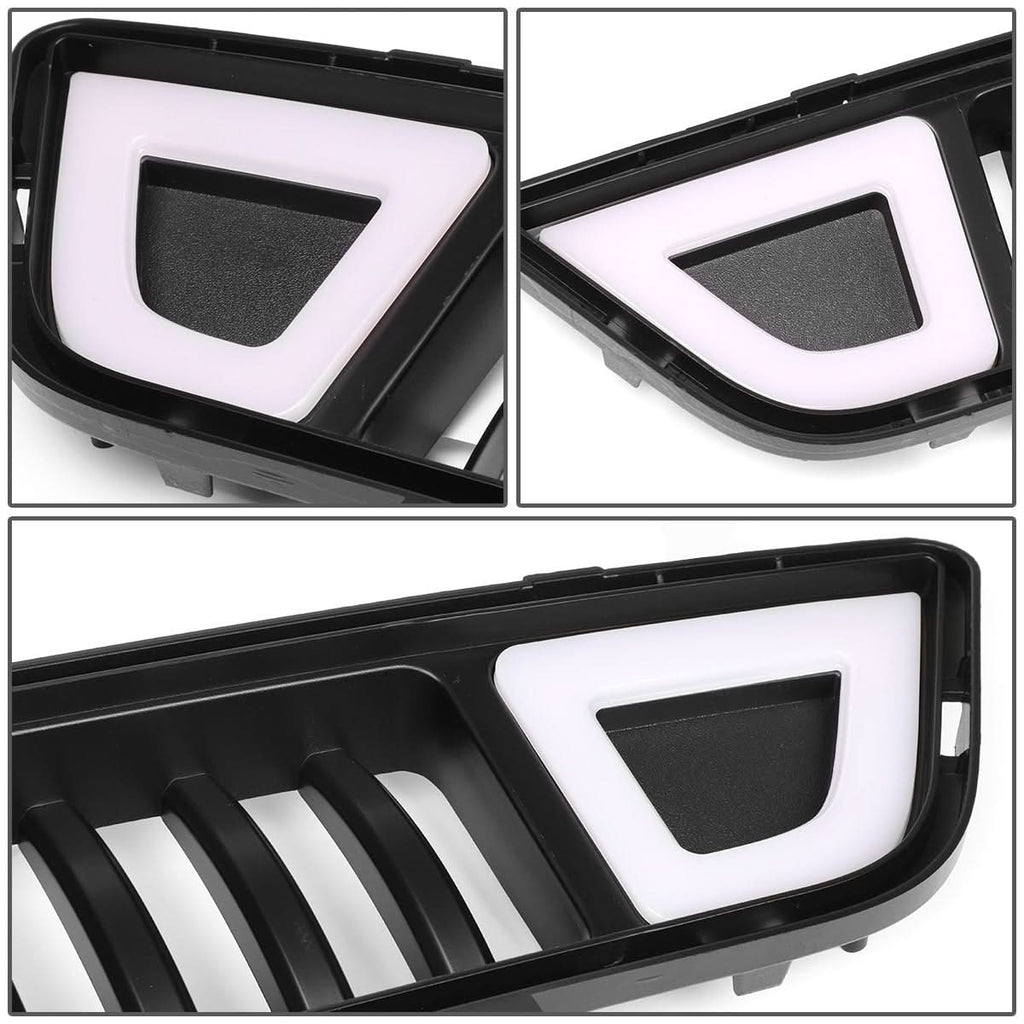 2015-2017 Ford Mustang Vertical Fence Style Front Lower Grille w/ LED DRL