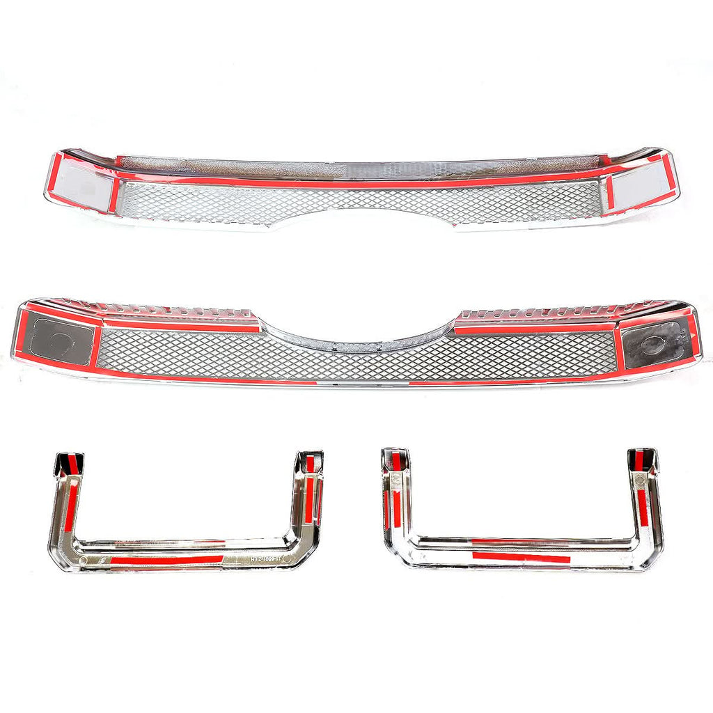 2011-2016 Ford F-250 F-350 Diamond Mesh Grille Overlay - Chrome