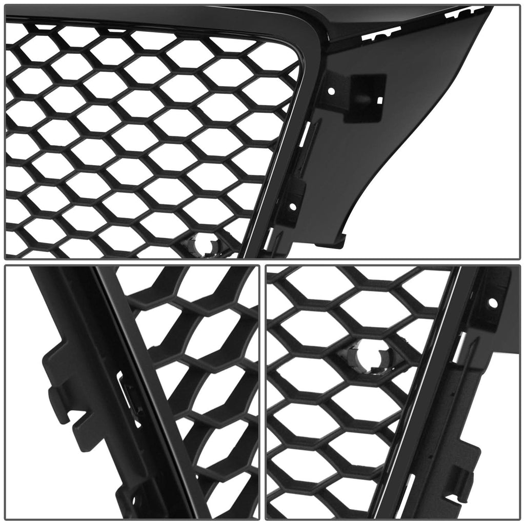 2009-2013 Audi A3 RS4 Style Grille with Parking Sensor Holes - Matte Black