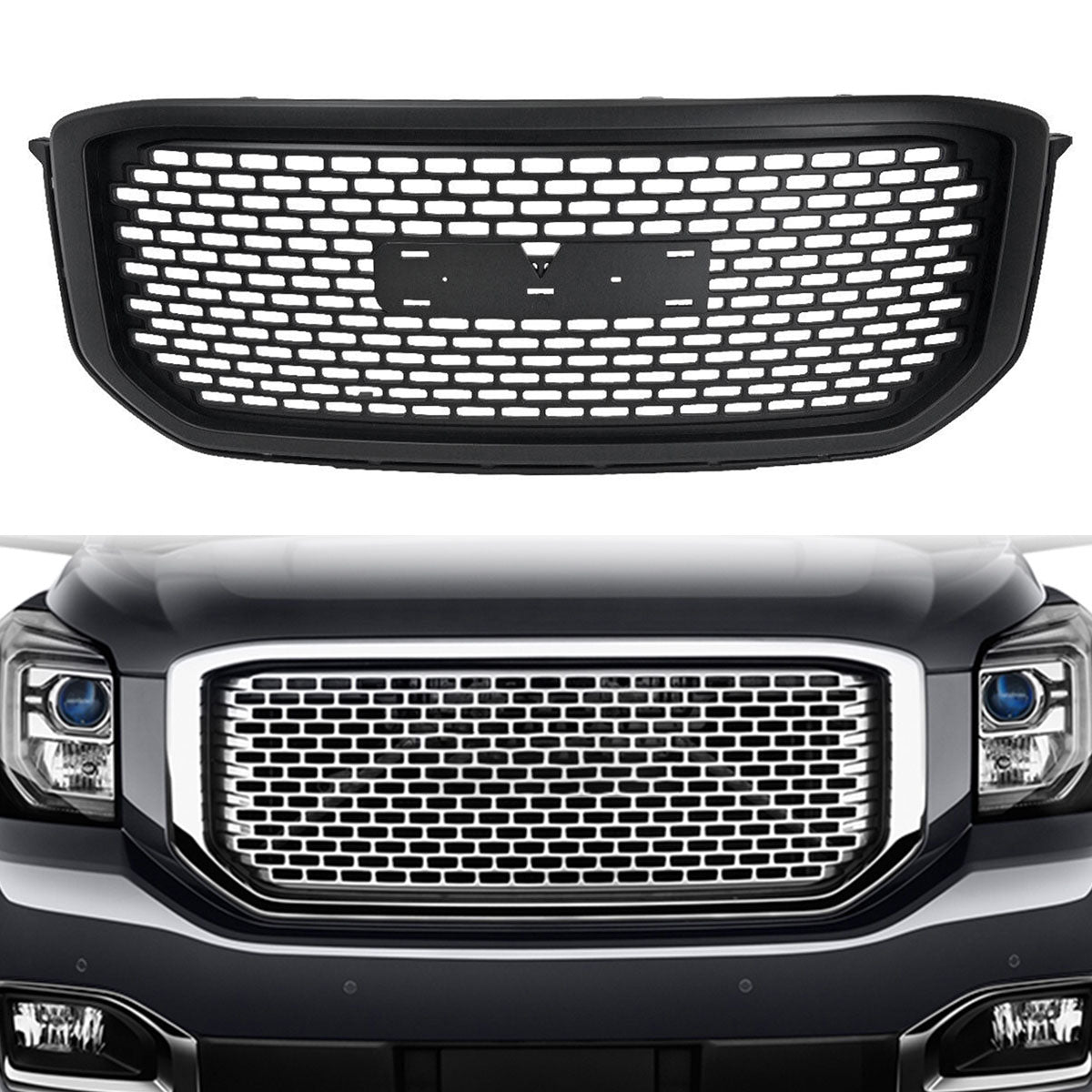 2015-2020 GMC Yukon XL Front Hood Grill Guard Bumper Car Grille ABS