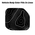 Printed Series Fuel Door Overlay - 2021+ Bronco