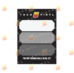 Taco Vinyl Pro Grille Decals