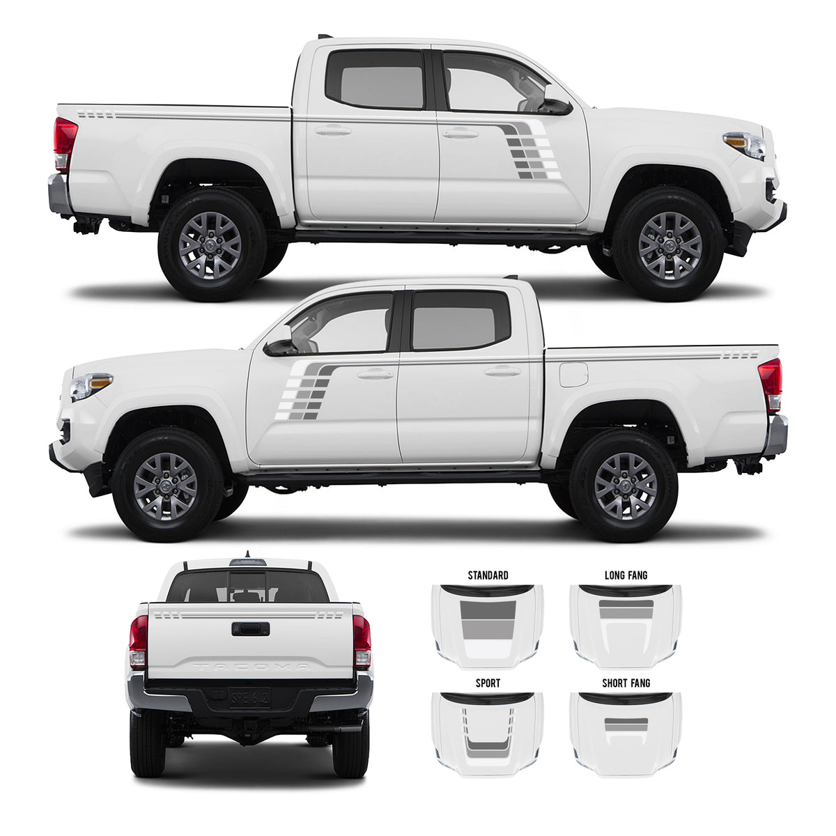 2016-2023 Tacoma Checkered Stripe Kit
