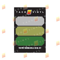 Taco Vinyl Pro Grille Decals