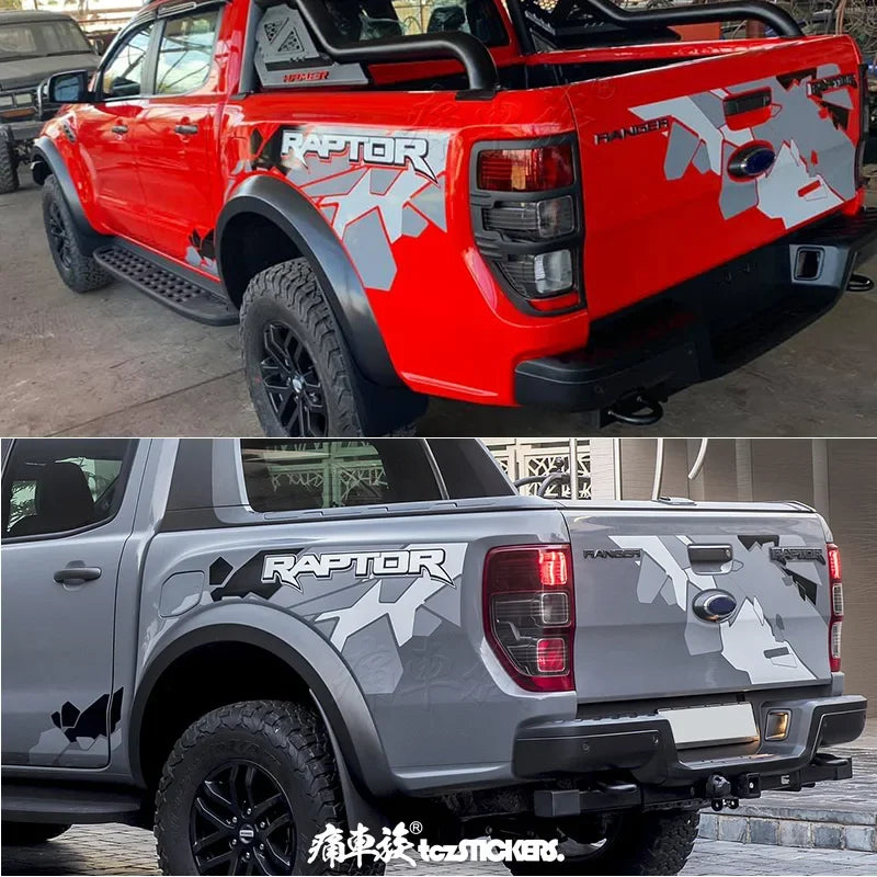 Custom Off-Road Body Modification Vinyl Kit for Ford Ranger Raptor | KK Sport Wrap