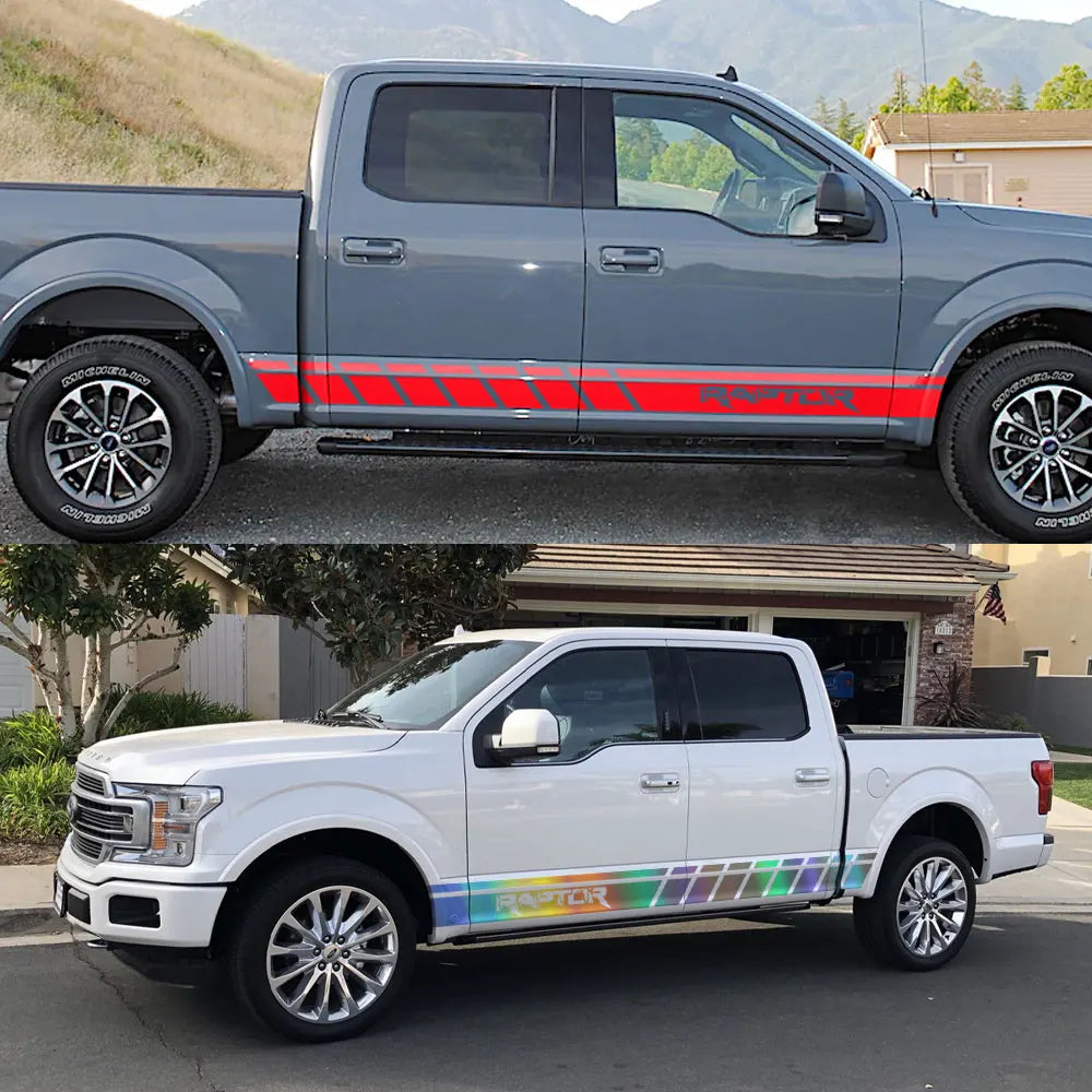 Door Side Body Stripe Decal for Ford F-150 Raptor | Vinyl Film Truck Graphic