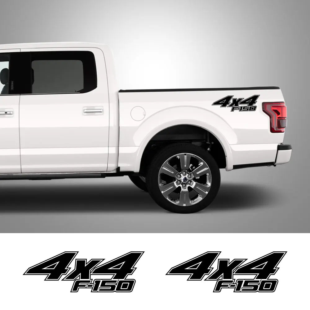 4x4 Rear Bed Side Decal for Ford F-150 Raptor / XLT | Pickup Truck Vinyl Graphic