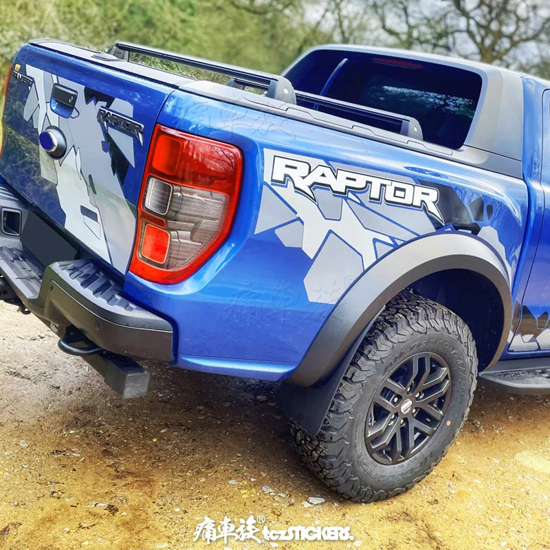 Custom Off-Road Body Modification Vinyl Kit for Ford Ranger Raptor | KK Sport Wrap