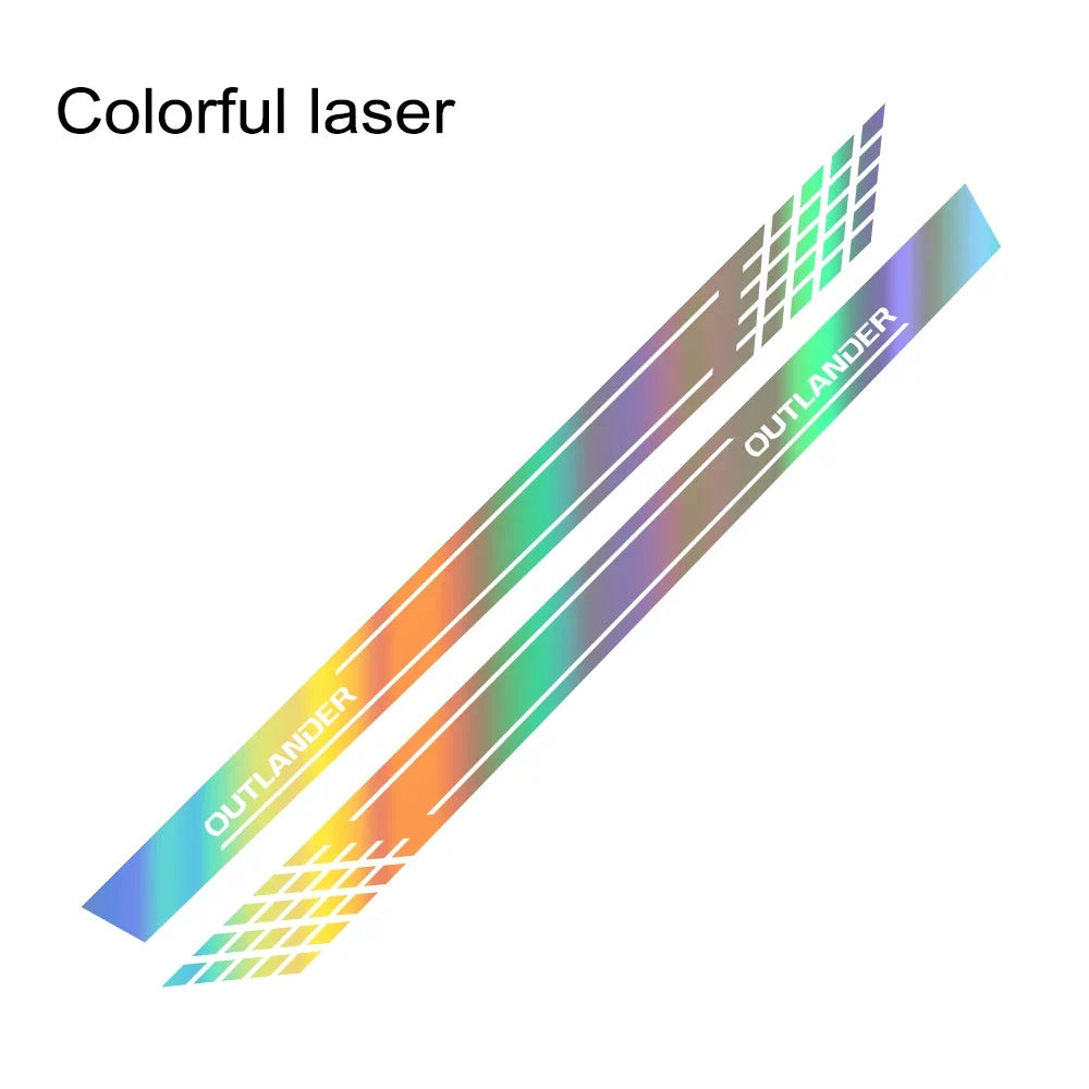 Door Side Skirt Stripe Decal for Mitsubishi Outlander | 2-Piece Vinyl Sticker Kit