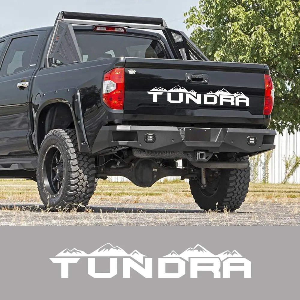 Mountain Tailgate & Rear Tail Decal for Toyota Tundra | Glossy Vinyl Truck Graphic