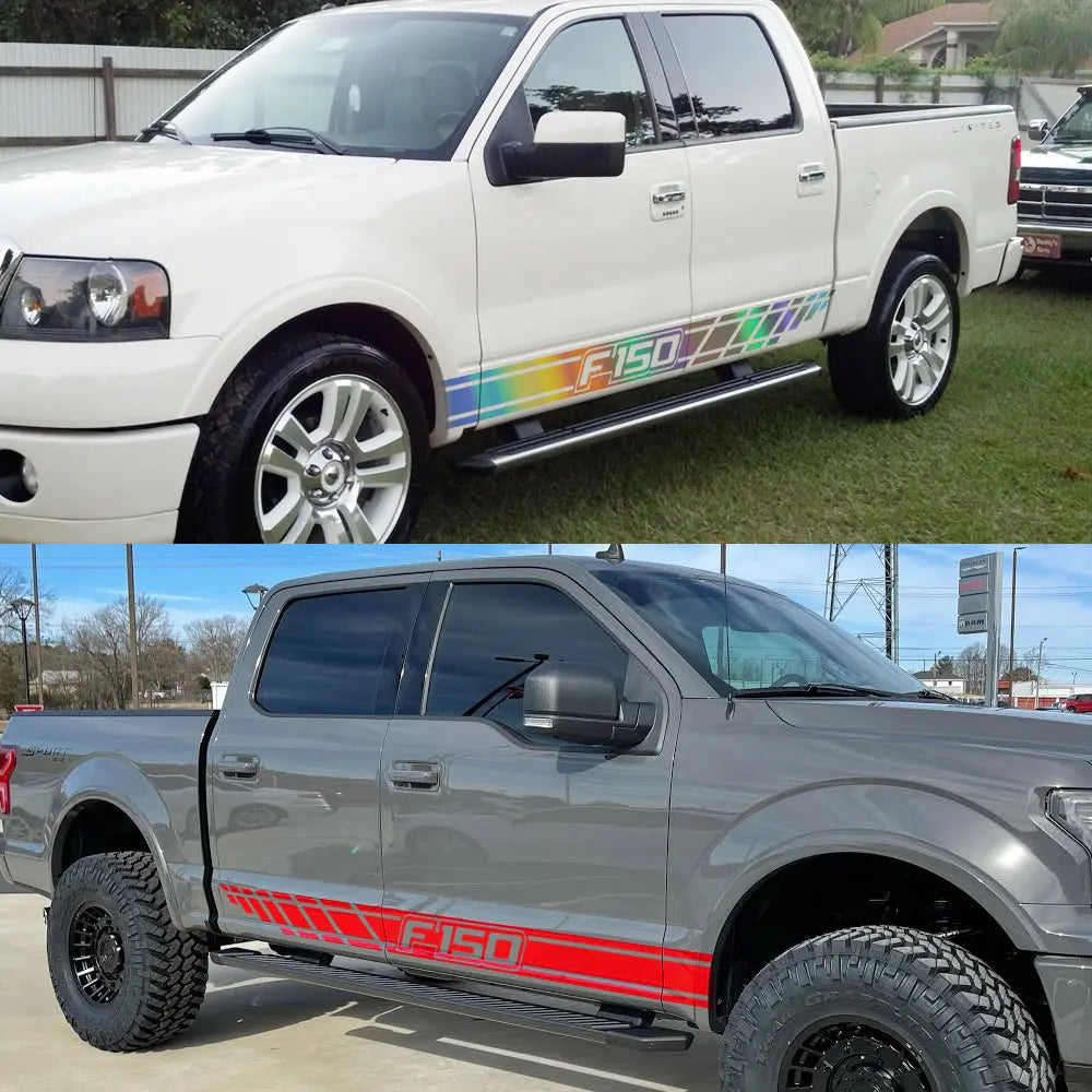 Long Body Stripe Door Side Decal for Ford F-150 Raptor | Full-Length Vinyl Truck Graphics