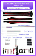 BMW 5 Series GT F07 Interior 64-Color Dynamic Symphony LED Ambient Light Kit 2010 - 2017 (Replaces 63319163715)