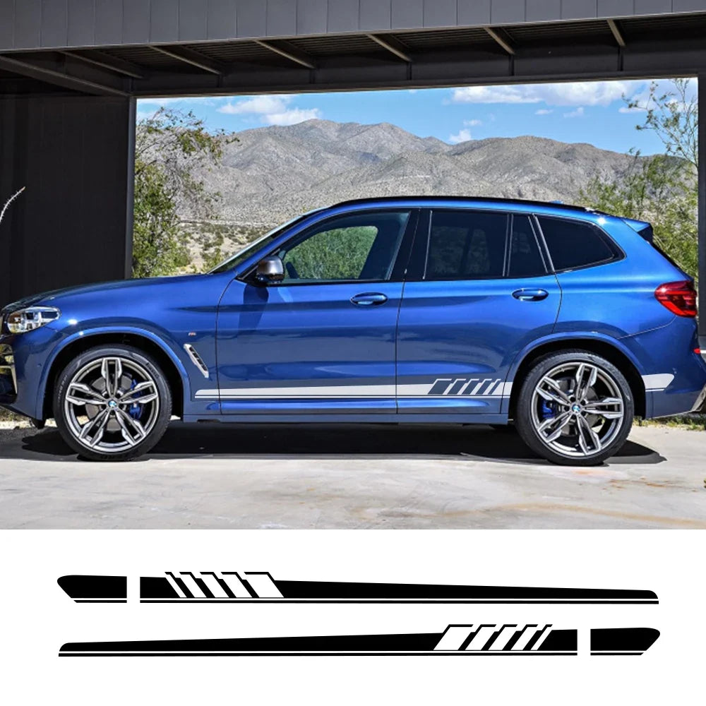 Side Stripe Body Decal for BMW X5 / X3 / X6 / X1 / X2 / X4 / X7 / M2 / M3 / M4 / M5 | Full Lineup Vinyl