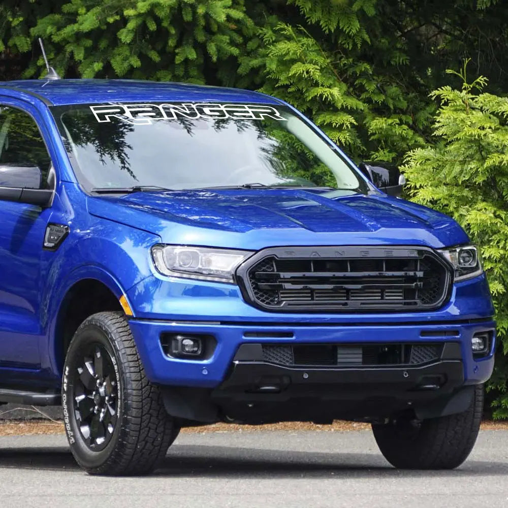Front Windshield Logo Graphic Decal for Ford Ranger | Custom Vinyl Film Truck Cover