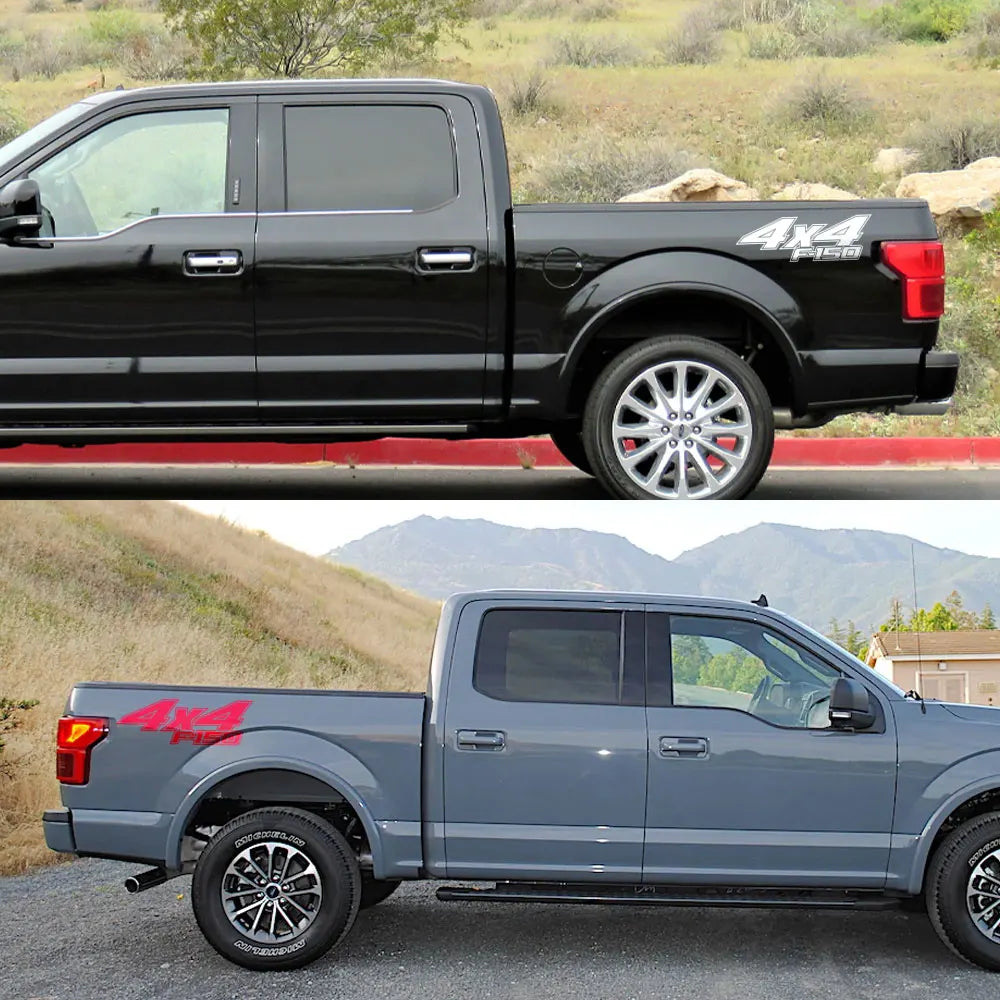 4x4 Rear Bed Side Decal for Ford F-150 Raptor / XLT | Pickup Truck Vinyl Graphic
