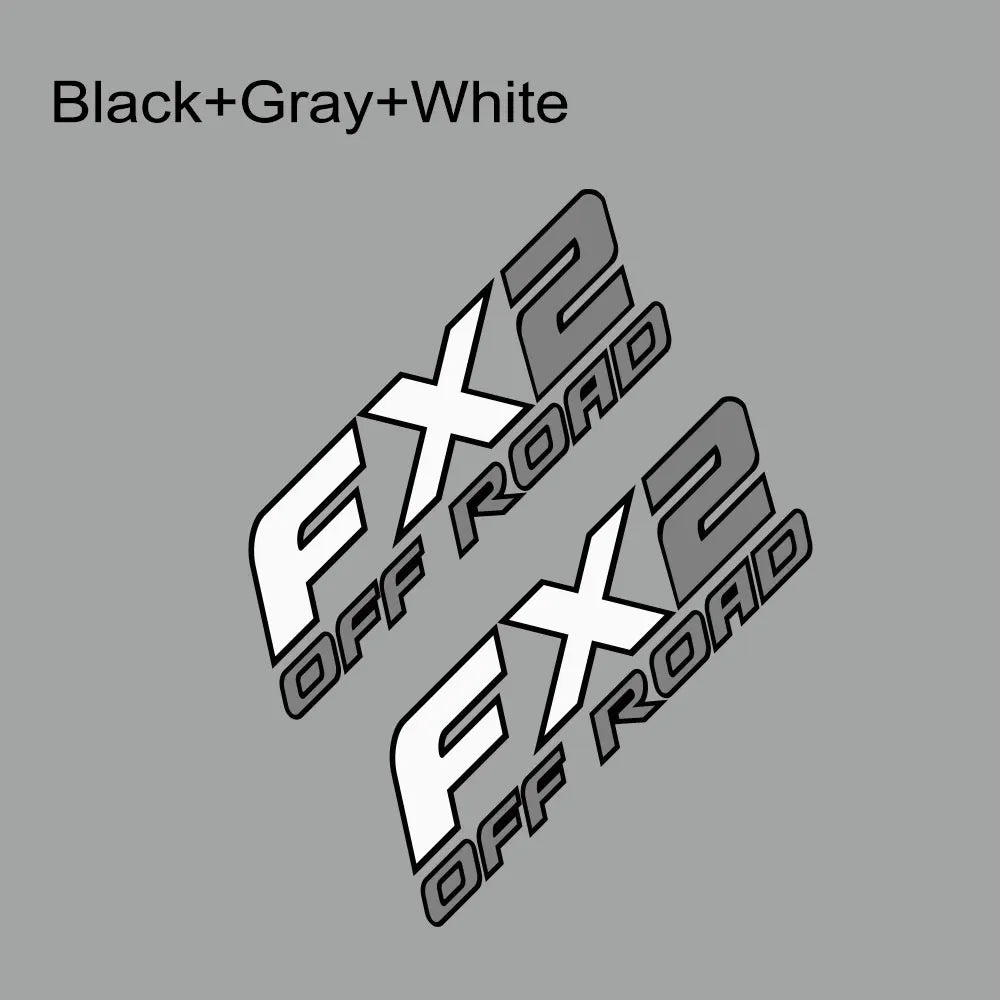 FX2 Off-Road Rear Trunk Side Decal | Universal Fit for Ford F-Series, Toyota Hilux / Tacoma & More
